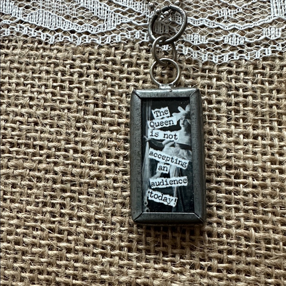 Rectangular  Pendant Necklace - Picture 3 of 4